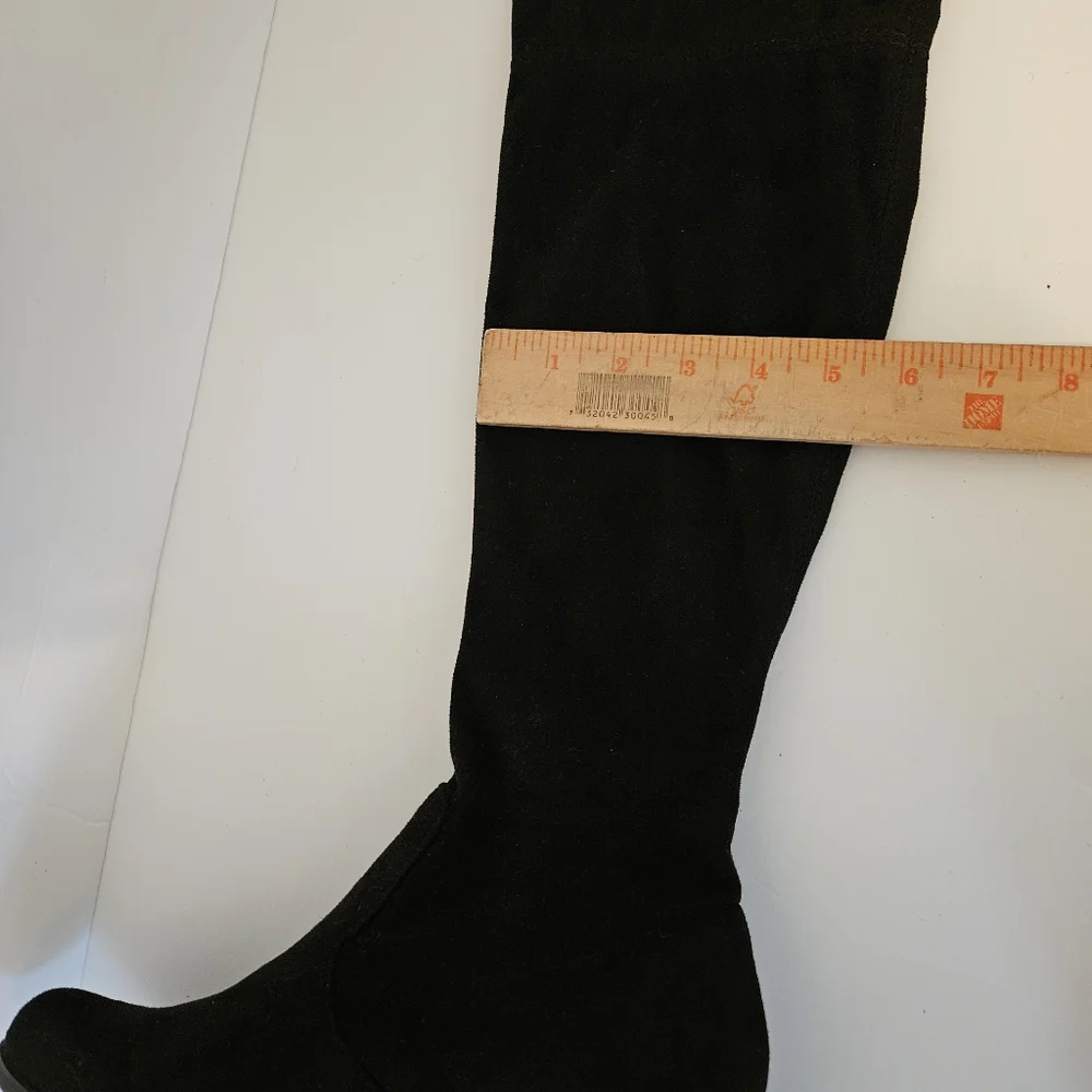 Sam Edelman Over-the-Knee black microsuede boot, size 7.5